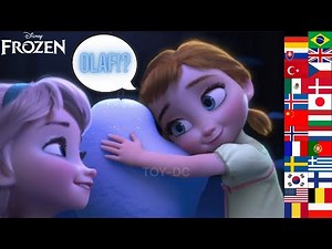 ❄️ Elsa & Anna Build Olaf in Multiple Languages! | Frozen Iconic Scene ❄️