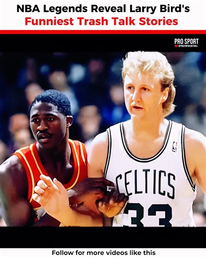 46K views · 1.3K reactions | NBA Legends Reveal Larry Bird's Funniest Trash Talk Stories (You've Never Heard) . . . #NBA #legend #larrybird #fbyシvideo #ProSport | Pro Sport | Facebook