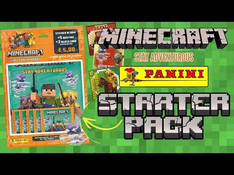 MINECRAFT Stay Adventurous | FIGURINE PANINI *Starter Pack Unboxing*