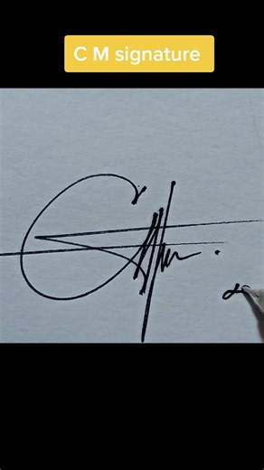 Creative Signature Ideas for Letters M and C