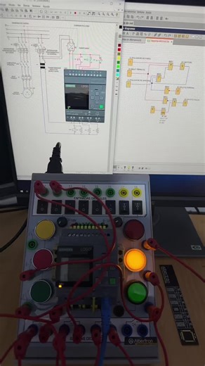 Arranque Directo de Motor con PLC Logo y Cade Simu