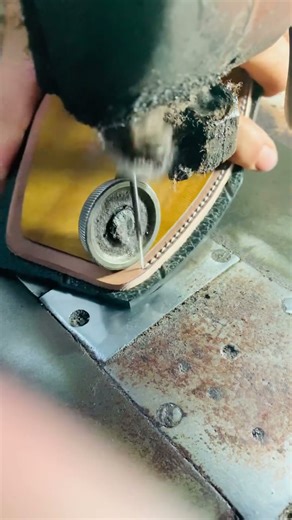 Sole Stitching Process on Industrial Leather Machine