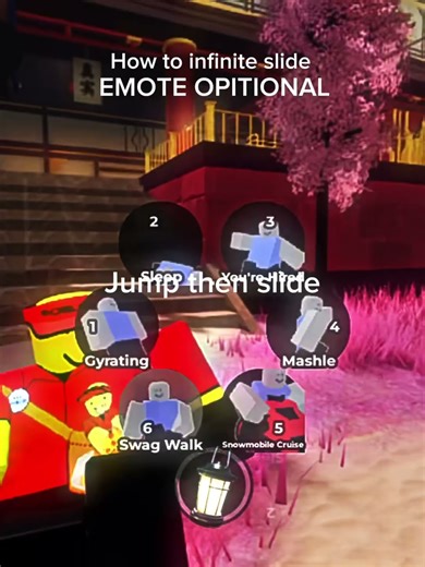 How infinite slide/emote slide #evade #roblox #tut #tutorial #trending #shorts #fyp
