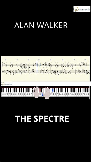THE SPECTRE ALAN WALKER PIANO TUTORIAL