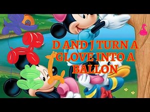 How to turn a glove into a balloon! | How to make Balloon Art
