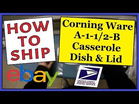 How To Ship a Corning Ware A-1-1/2-B Casserole Dish & Lid | Fast, Easy & Safe | USPS Priority Mail