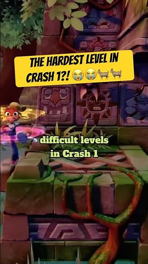 WHICH IS THE HARDEST LEVEL IN CRASH BANDICOOT 1?! #shorts #crashbandicoot #gaming