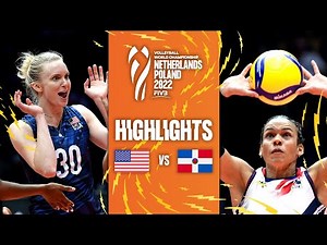🇺🇸 USA vs. 🇩🇴 DOM - Highlights Phase 2| Women's World Championship 2022