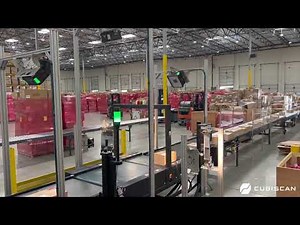 Automated Receiving System, Crossdock with 5 Side Scan Tunnel, Cubiscan 200 TS, Weigh and Dimension