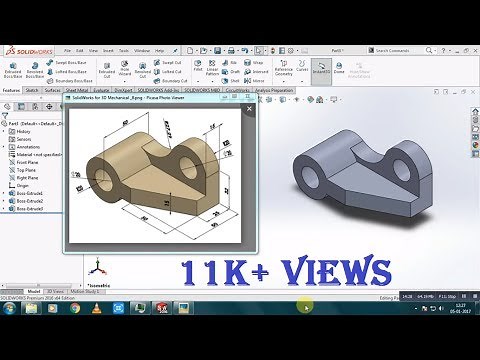 Simple Part Modeling Tutorial for Beginners | SolidWorks 2016 | (1)