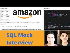 Amazon SQL Mock Interview Question: Conversation Distribution