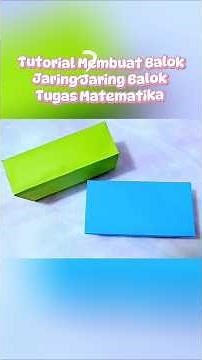 Tutorial on making a cuboid / cuboid net from cardboard, math assignment #cubicicleta