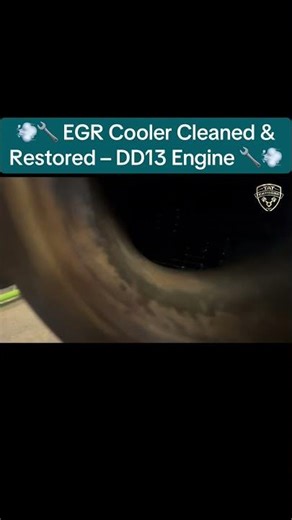 💨🔧 EGR Cooler Cleaned & Restored – DD13 Engine 🔧💨