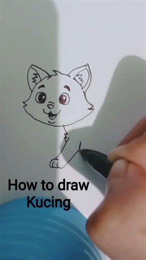 how to draw Cat #drawing menggambar kucing
