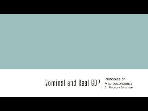 11 Nominal and Real GDP