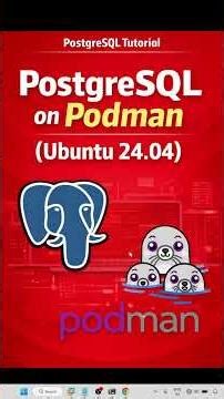 PostgreSQL on Podman (Ubuntu 24.04) FULL Setup | Remote + pgAdmin + CLI #postgresql #podman #ubuntu