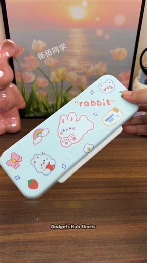 I Bought This Unique And CUTEST Pink Double Dekar Geometry Box 🥰😘 #geometry #stationery #shorts