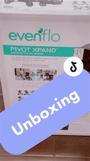 Evenflo Pivot Xpand Double Stroller Unboxing and Assembly