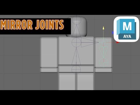 How to mirror bones in maya