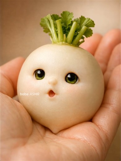 Relaxing ASMR Food Experience: Radish, Bell Peppers, Cherries