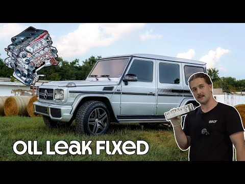 How to Fix an Oil Pan Gasket Leak on Mercedes Benz G500 W463 M113 Engine 4K