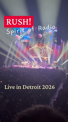 RUSH – The Spirit of Radio LIVE! 🎸 “Concert Hall” | Detroit 2026 #Shorts