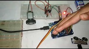 Control DC Motor Using Arduino & Ultrasonic Distance Sensors