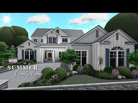 Bloxbrug: Summer Family Home| House Build| Roblox| Realistic Home