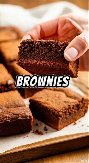 Healthy Applesauce Brownies 🍫 3 Ingredients, Easy & No Sugar!