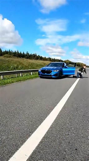 Lego Wheel Explodes, Driver Runs! #legoWheel #carChaos #bmw #viralshorts