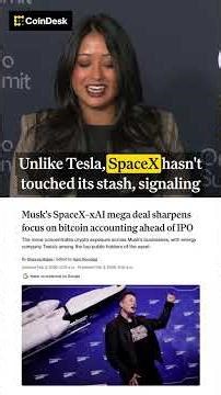 The Bitcoin Play in Musk's $1T SpaceX-xAI Merger