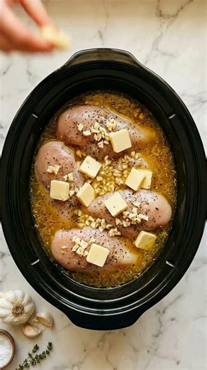 Juicy Slow Cooker Chicken Breast (Never Dry Again) 🍗#SlowCookerChicken #MealPrep #chickenrecipe