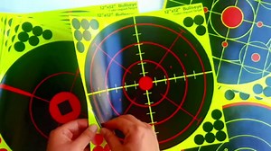Amazon.com: 12 inch Shooting Targets,Splatter Paper Targets,Stick Splatter Reactive Targets,Paper Target with Cover-up Patches for Gun, Pistol, Rifle, Bb Gun, Airsoft, Pellet Gun, Air Rifle (pz7-12 inch) : Everything Else