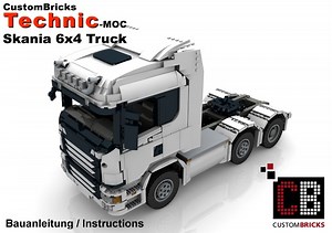 LEGO MOC-48553 Custom RC 6x4 Truck (Technic 2020)
