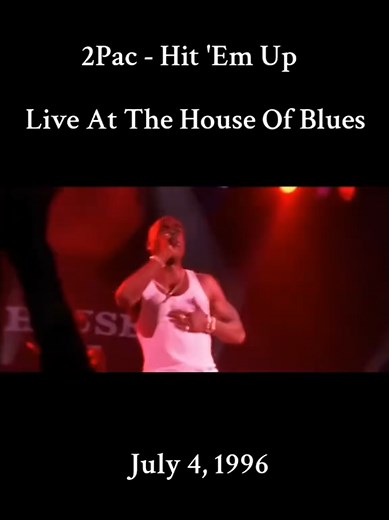 Tupac's Iconic Final Concert at House Of Blues
