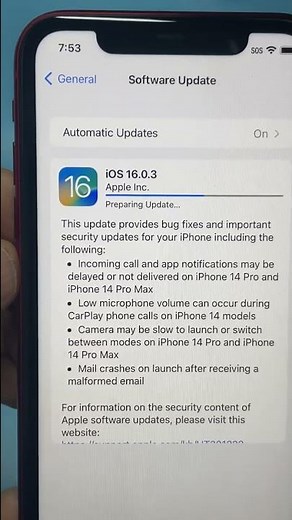 iPhone 11 stuck at preparing update iOS 16.0.3 #shorts #short