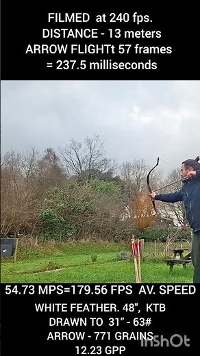 Measuring arrow speed without Chronograph