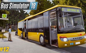巴士模拟18 #12：晚点 栽坑 给司机做了个好示范 | Bus Simulator 18