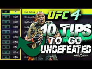 UFC 4 Learn 10 Tips To Win Ranked Fights | How To Go Undefeated To Division 20