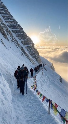 Plane Ki Window Se Dikha Kailash 😳🔱 | Har Har Mahadev #shorts