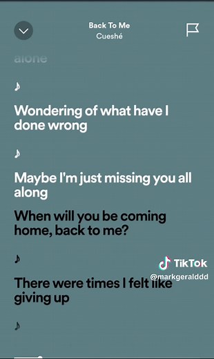 Back To Me - Cueshé Lyrics