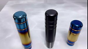 Aluminum Shift Knob - for Buttonless Automatic and 4, 5 and 6 Speed Manual Transmission Vehicles, Interior Automotive Replacement Parts, 9CM/3.54INCH (1 Pack Blue)