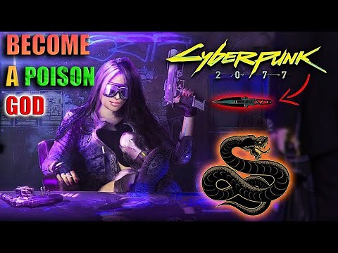 Cyberpunk 2077 Update 2.0 Ultimate Poison Knife Build Guide | The Black Momba Slays!
