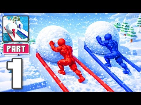 Ice Runner Battle: Snow Race - Gameplay Walkthrough Part 1 - Snow Speed Clash Begins (iOS, Android)