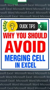 Excel Quick Tips: Why Use CENTER ACROSS SELECTION instead of Merging Cells. Keep on learning!!! 🧐 #ExcelTips #ExcelTutorial #ExcelHacks | DieT
