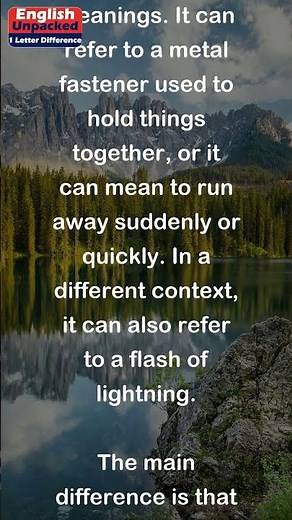 Bold and Bolt (One Letter)