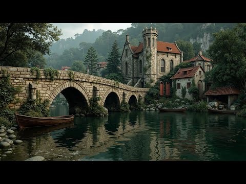 Medieval Celtic Music for Relaxation ~ Ancient Castle River Ambiance & Peaceful Harmony