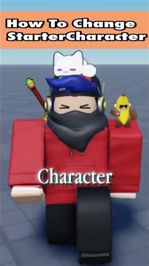 How to change starter character in roblox studio tutorial #robloxstudiotutorial #robloxstudio