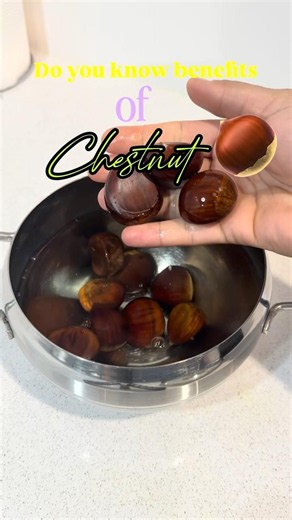 Easy roasted chestnuts and benefits #chestnut #youtubeshorts