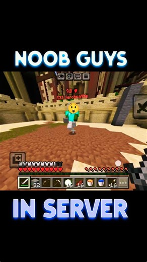 noob guys in cubecraft server🤡 #gaming #shorts #minecraft